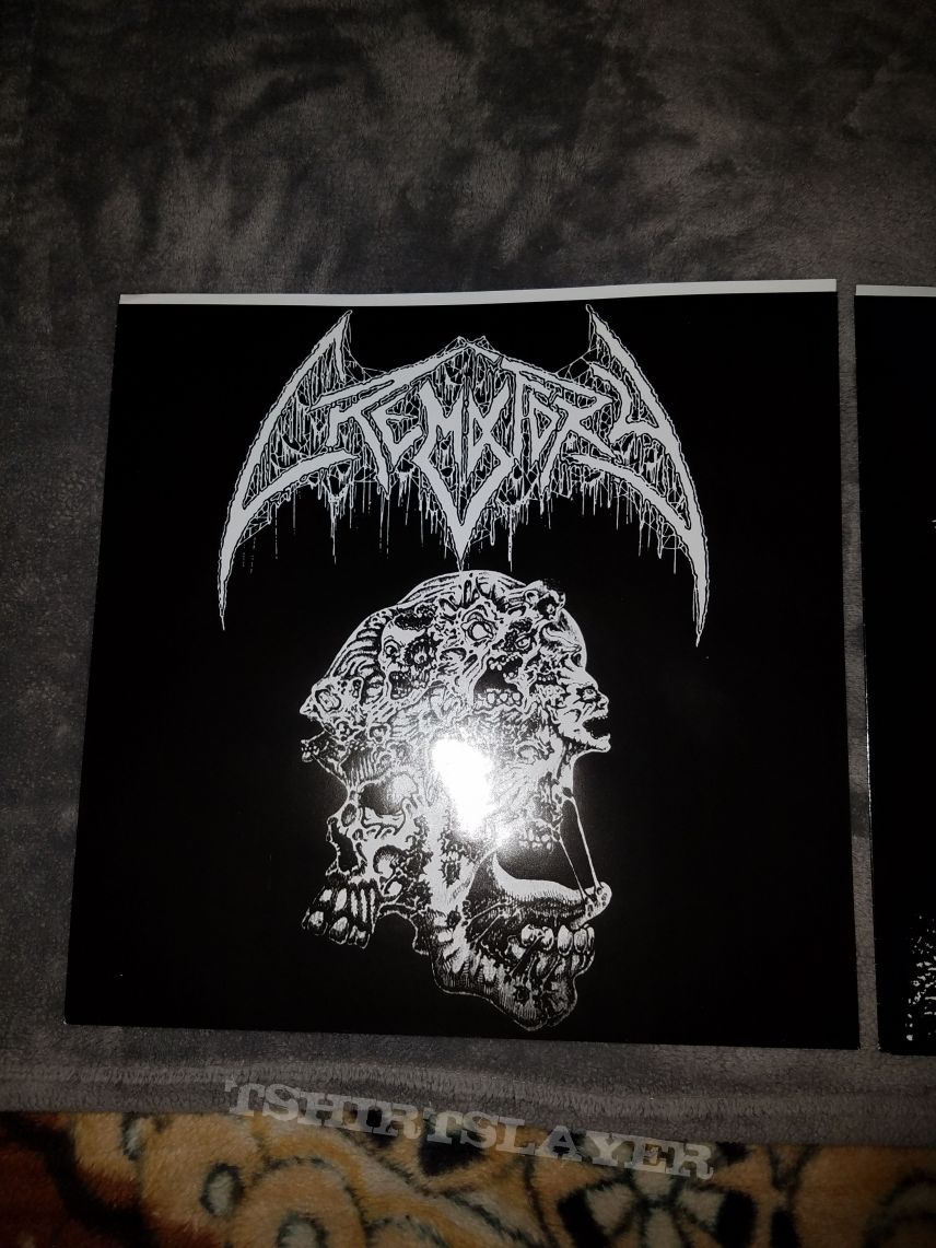 2015 Necroharmonic/Morbid Wrath gatefold reissue of Crematory&#039;s Denial on 12&quot; lavender &amp; light blue vinyl.   