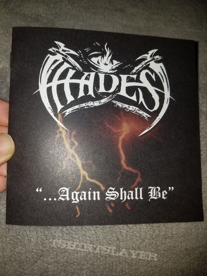 2017 Hammerheart digipack reissue of Hades&#039; Again shall Be.  