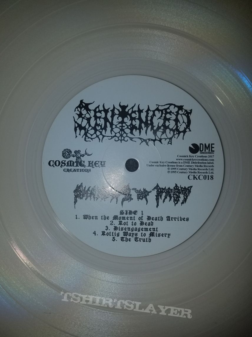 2017 Cosmic Key Creations 12&quot; clear vinyl reissue of Sentenced&#039;s Shadows of Past.  