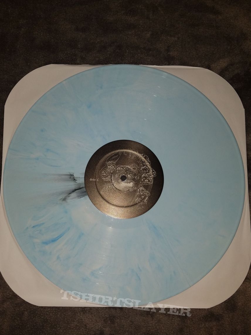 2015 Necroharmonic/Morbid Wrath gatefold reissue of Crematory&#039;s Denial on 12&quot; lavender &amp; light blue vinyl.   