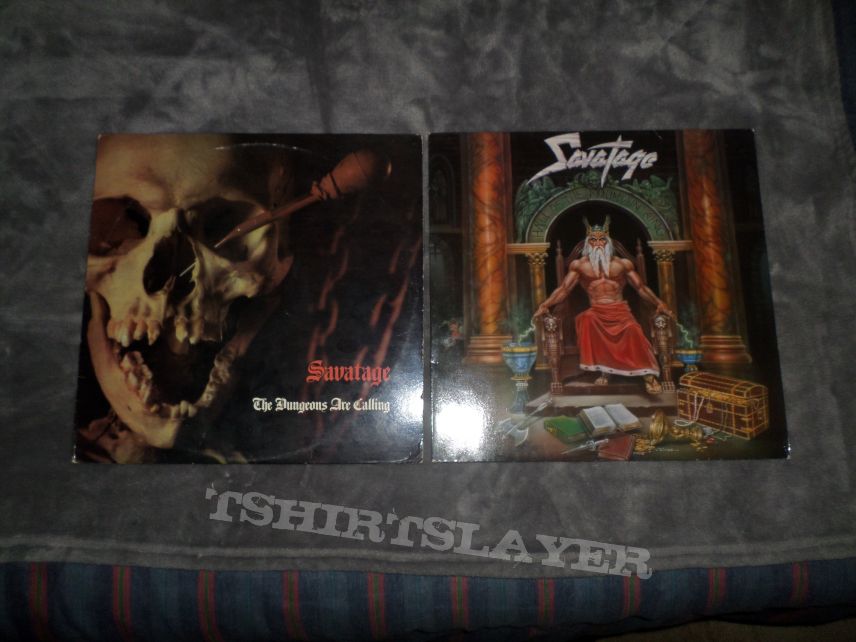 Savatage - The Dungeons are Calling &amp; Hall of the Mountain King 12&quot; black vinyls.