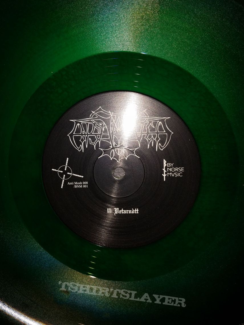 Enslaved Official 2016 gatefold transparent green double vinyl Norse Music reissue of Vikingligr Veldi.