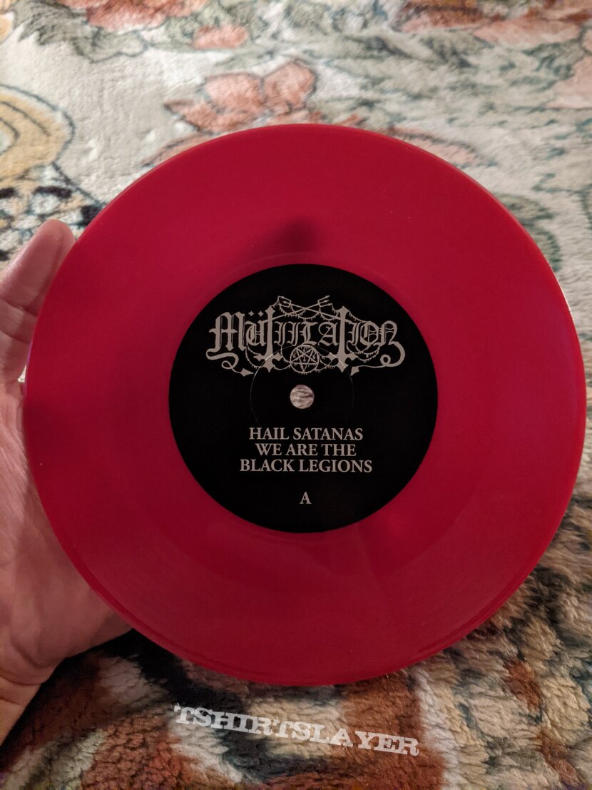 Mütiilation - Hail Satanas We are the Black Legions 7&quot; red vinyl