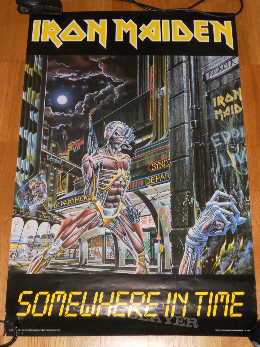 Iron Maiden "somewhere in time" poster | TShirtSlayer TShirt and ...