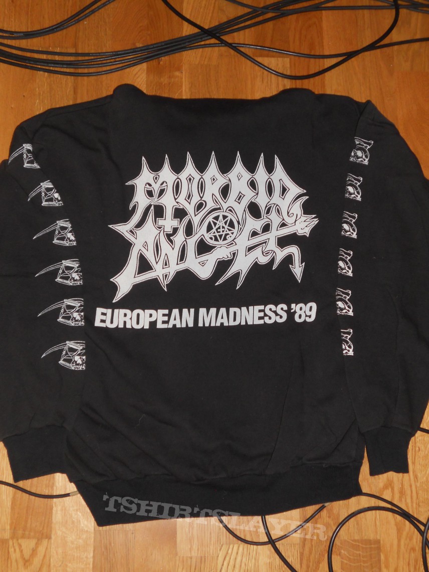 Morbid Angel &quot;altars of madness / european madness 89&quot; hooded sweater !