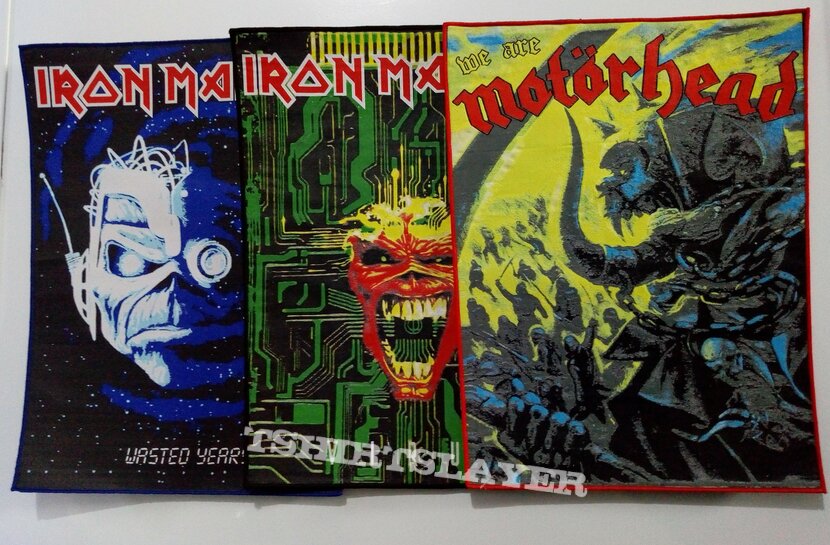 Iron Maiden &amp; Motorhead Woven Backpatch