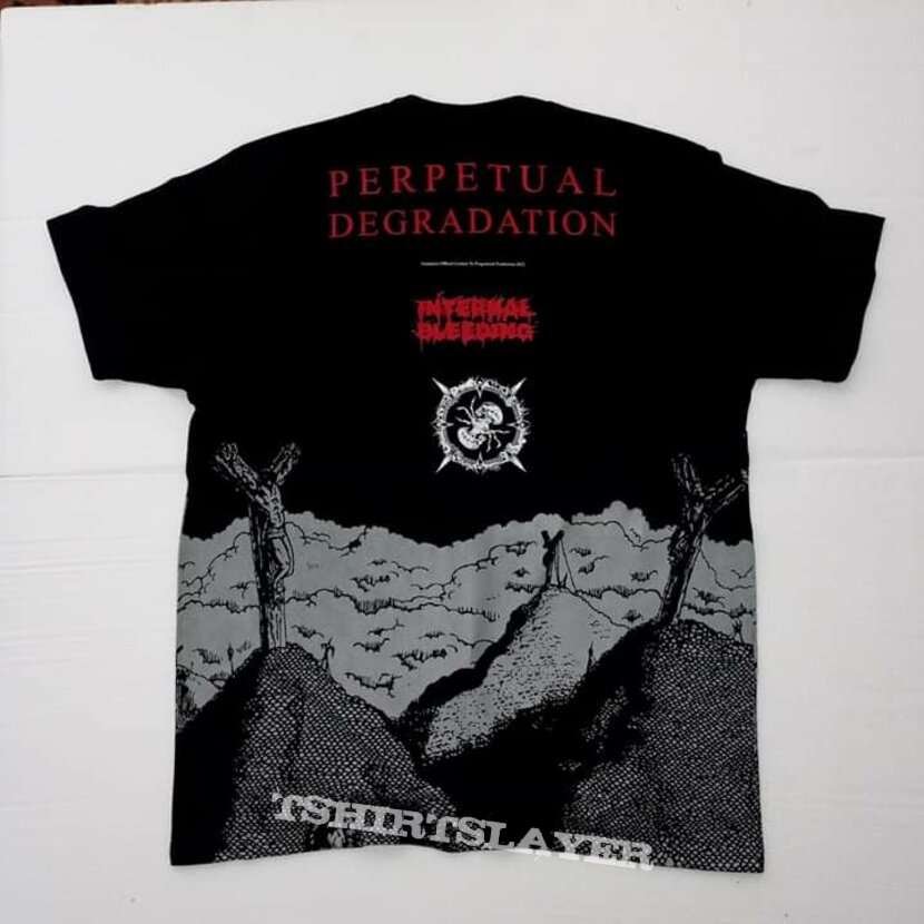 Official T-shirt INTERNAL BLEEDING &quot;Perpetual degradation&quot; All over print