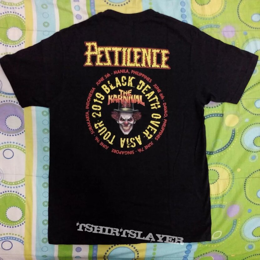 Pestilence Black Death Over Asia Tour 2019 T Shirt