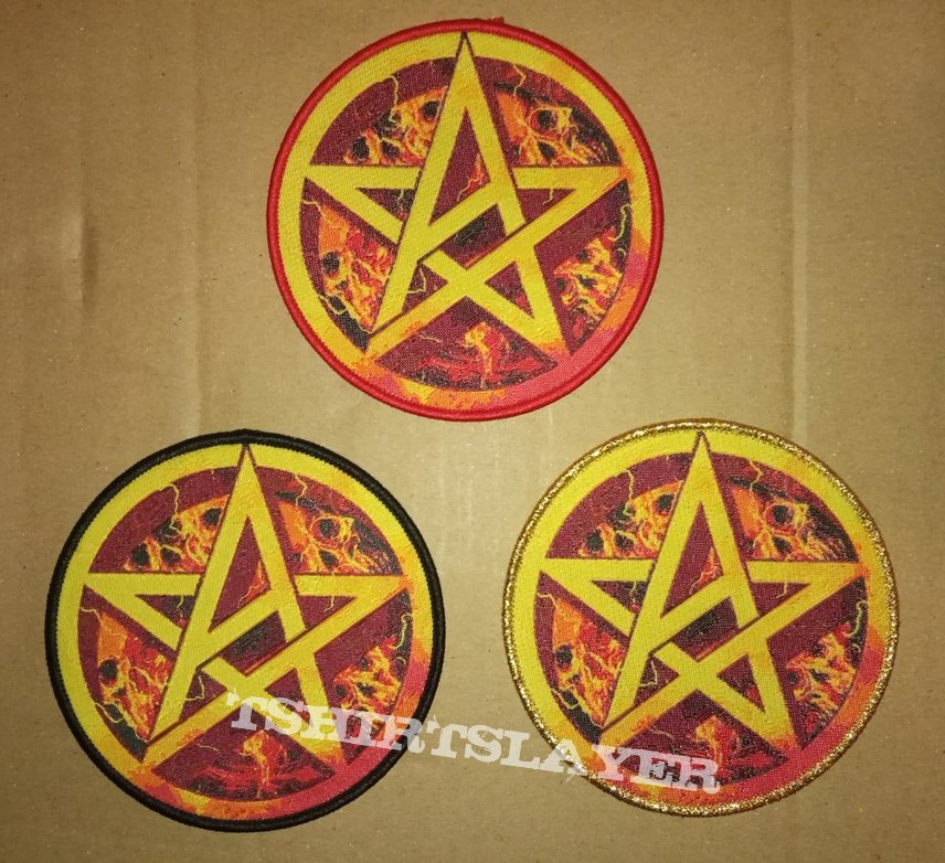 Anthrax Pentagram Round Wove Patch