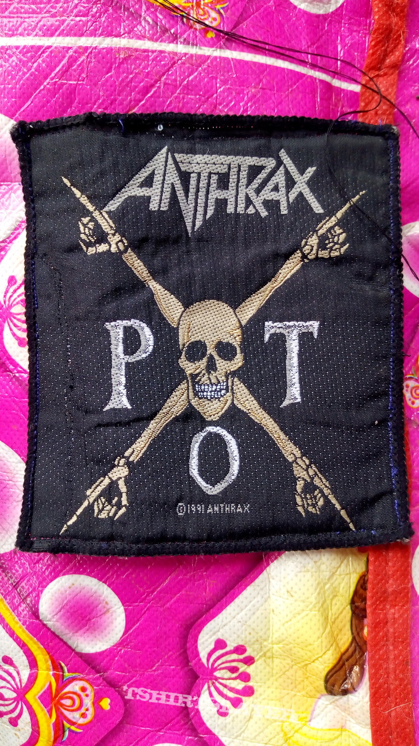 Anthrax P.O.T. Official Woven Patch ©1991
