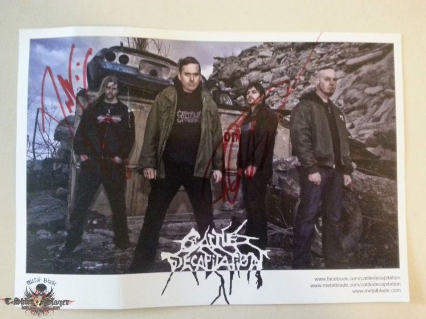 Cattle Decapitation - Signed Promo Picture