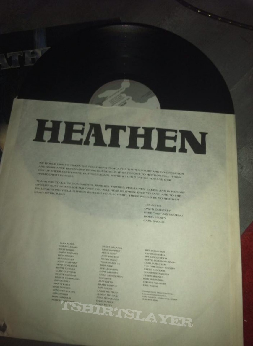 Heathen - Breaking The Silence vinyl