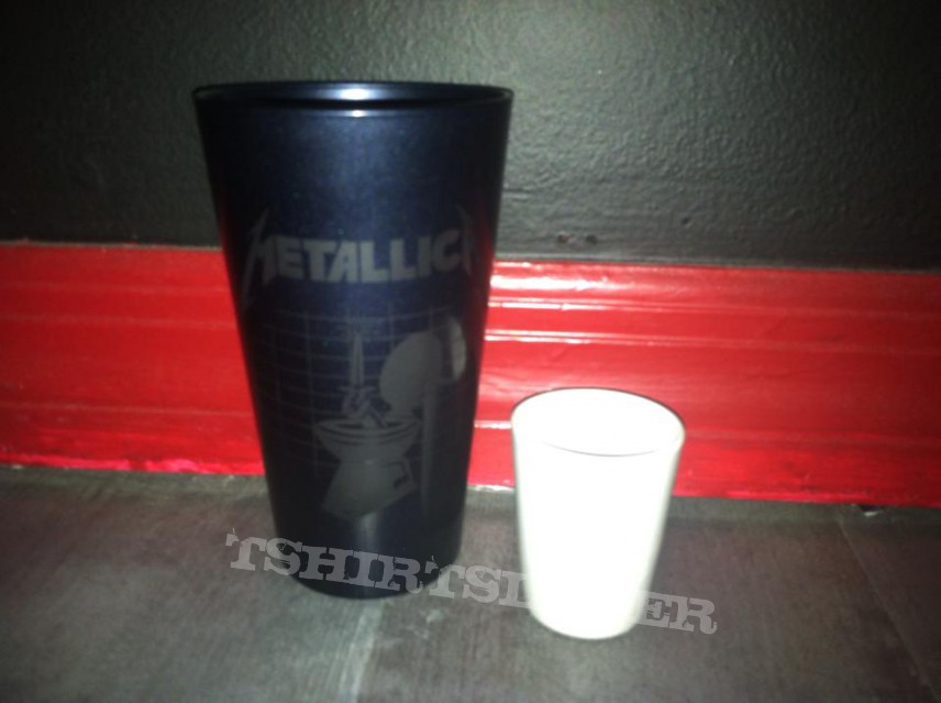 Metallica metal up your ass Pint and Shot glass