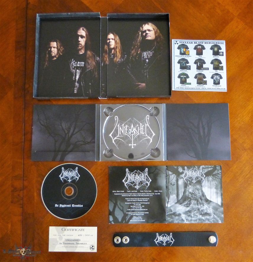 Unleashed - As Yggdrasil Trembles Limited Numbered Special Edition Box Set 2010  ©️ Nuclear Blast Records.