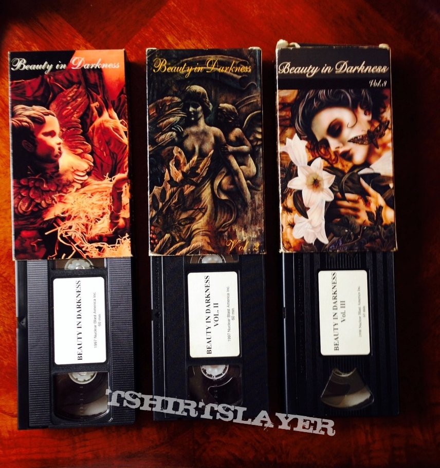 EverEve Beauty In Darkness I, II &amp; III VHS - Various Artists ©️ Nuclear Blast Compilation