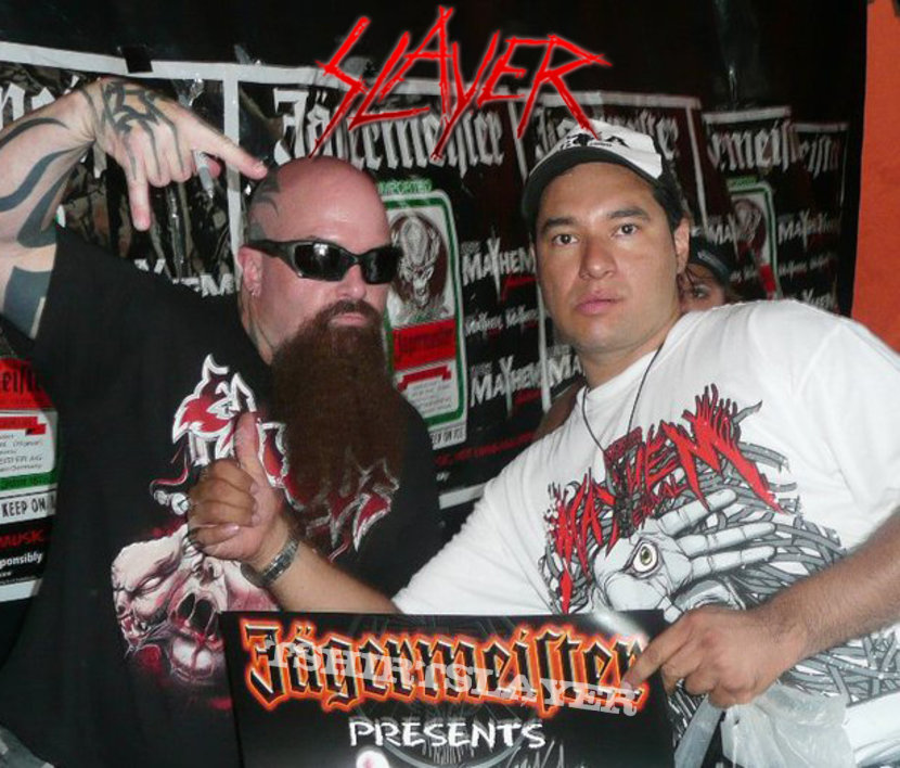 Kerry King - Slayer at  Mayhem Tour 2009 Jagermeister Signed