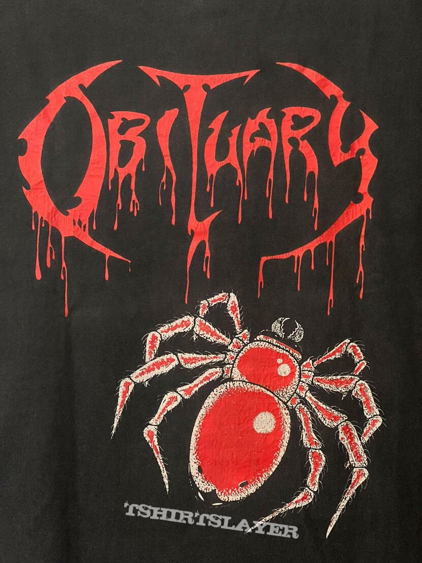 Obituary – Cause of Death Pile of Skulls / Spider © 1991  Blue Grape Merchandising 