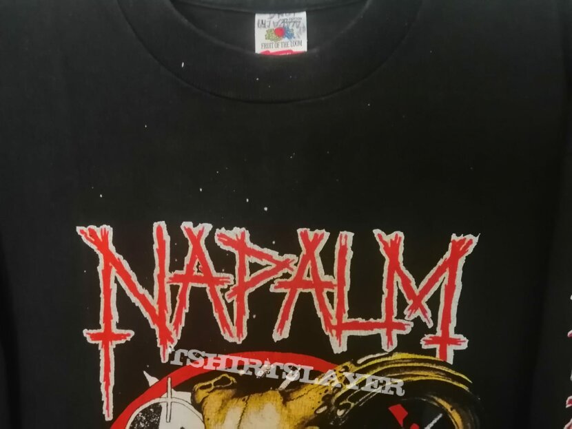 Napalm Death - Ram Skull in a Gas Mask + Bombs 1992 by ©️ Brilliant  Merchandising ©️ Direct Merchandising | TShirtSlayer TShirt and  BattleJacket Gallery