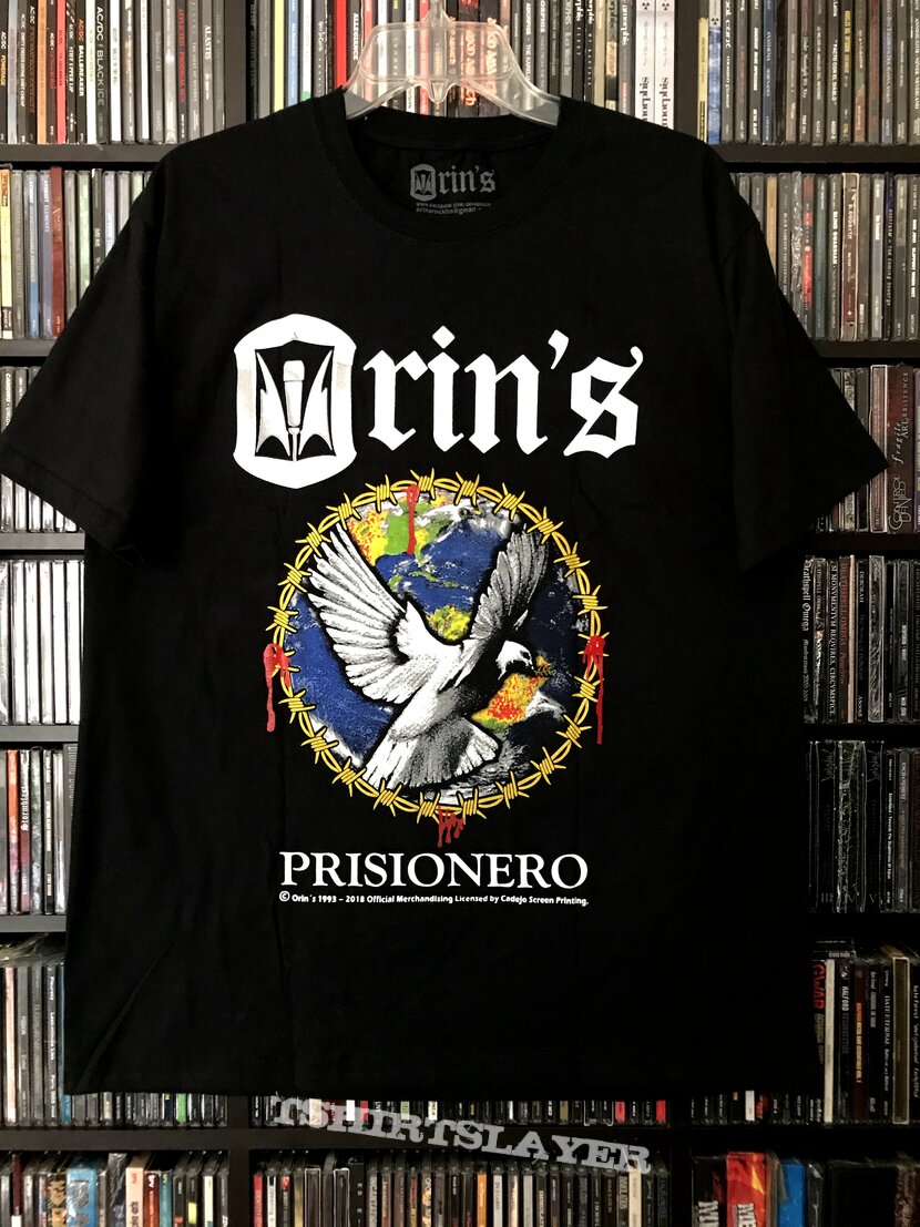 Orin&#039;s - Prisionero ©️ 1993 - 2018 Official Merchandising Licensed by Cadejo Screen Printing.