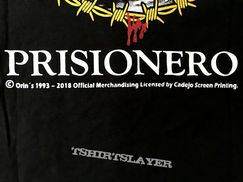 Orin&#039;s - Prisionero ©️ 1993 - 2018 Official Merchandising Licensed by Cadejo Screen Printing.