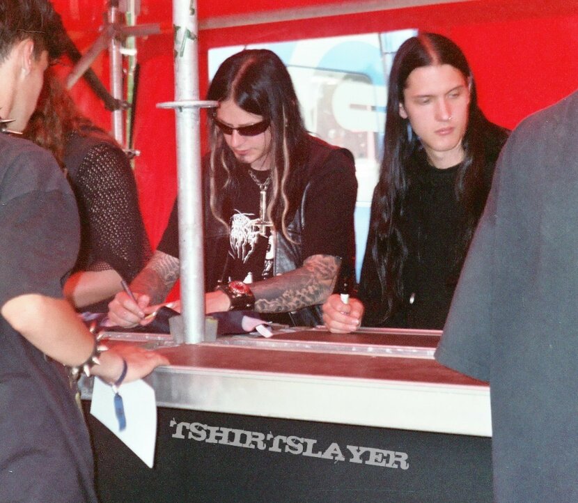 Dimmu Borgir - Postcard Signed by The Band at Graspop 2004