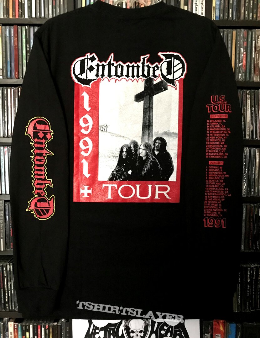 Entombed - Left Hand Path 1991 US Tour RED LOGO
