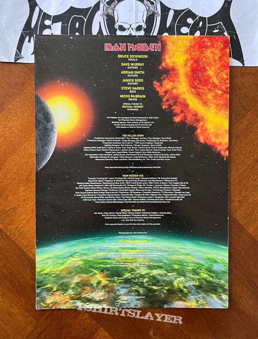 Iron Maiden - The Final Frontier World Tour 2011 Programme