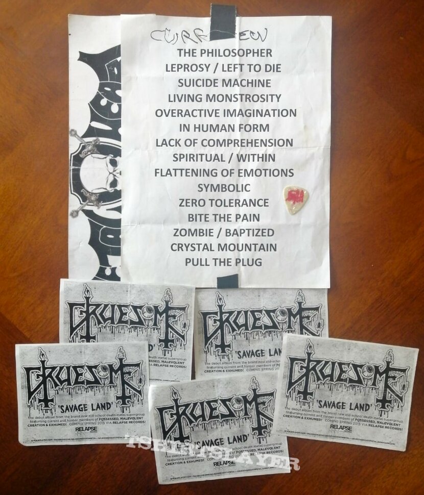 Death To All - Swamp Lepper Stomp 2014 Tour Orpheum SETLIST TAMPA December 8TH 