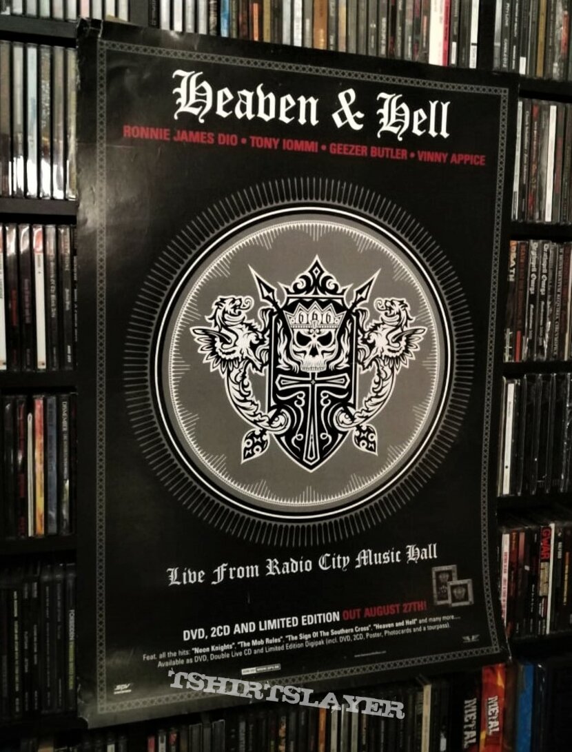 Mil millones Gran cantidad Aliado Heaven & Hell - Live from Radio City Music Hall Promo Official Poster | TShirtSlayer TShirt and BattleJacket Gallery Mil millones Gran cantidad Aliado Heaven & Hell - Live from Radio City Music Hall Promo Official Poster | TShirtSlayer TShirt and BattleJacket Gallery