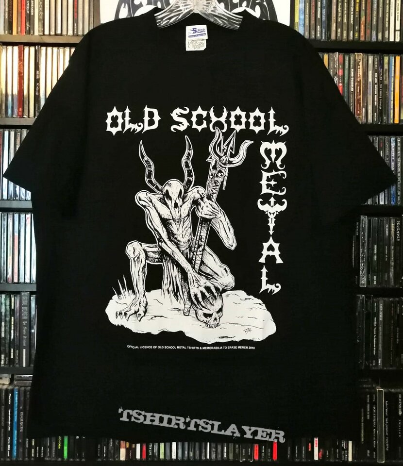Old School Metal - World Domination / Official Licence of Old School Metal T-Shirts &amp; Memorabilia to Erase Merch 2018