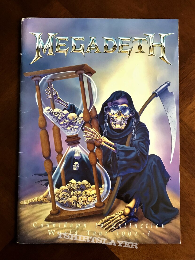 Megadeth - Countdown to Extinction 1992 Official Programme