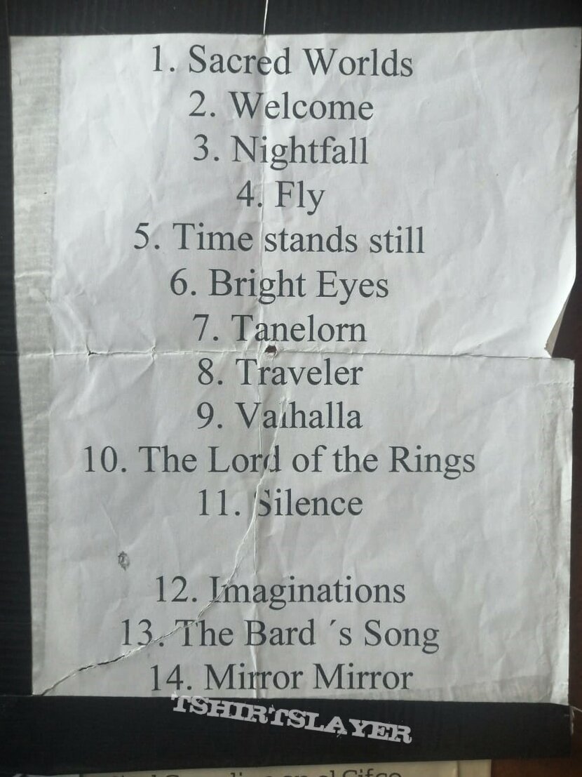 Blind Guardian - 2011 Tour Set List 