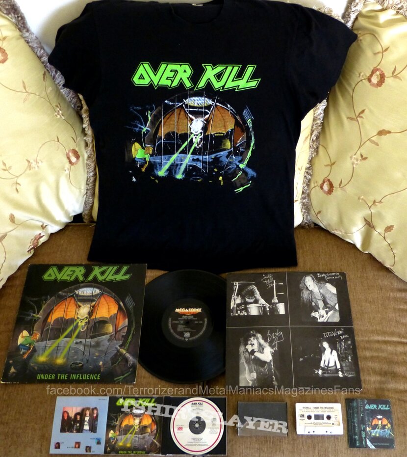 Overkill - Under The Influence 1988 USA Tour ©️ Megaforce &amp; Collection