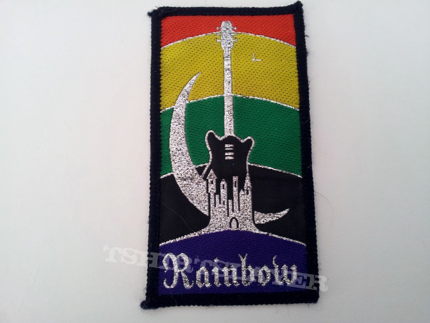 Rainbow 80&#039;s woven patch