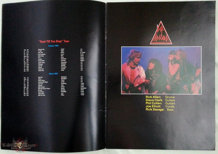 Def Leppard- Rock Till You Drop 1983 Tour Programme