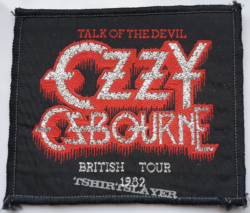 Ozzy Osbourne Original British Tour 1982 woven patch