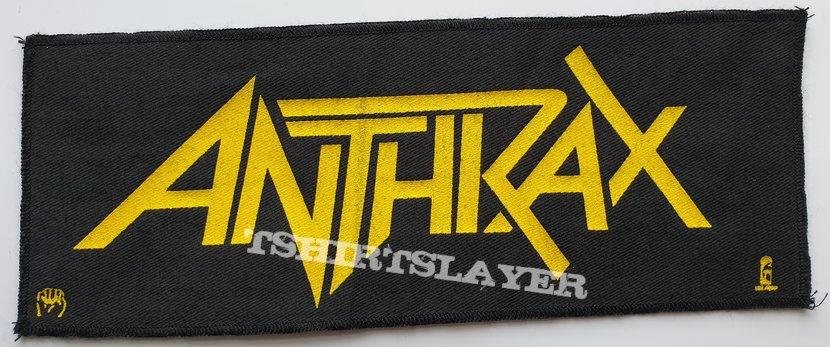 Anthrax 1986 printed strip patch