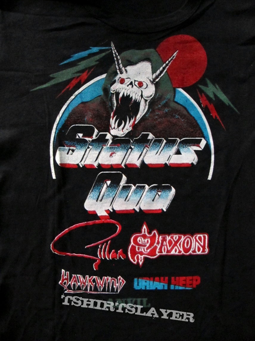 Saxon Monsters of Rock - Festival Shirt 1982 | TShirtSlayer TShirt and ...
