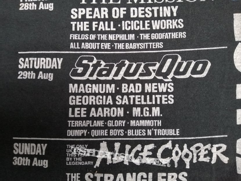 Status Quo Reading Festival Shirt 1987