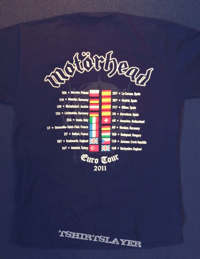 Motörhead - Tour Shirt 2011 | TShirtSlayer TShirt and BattleJacket Gallery