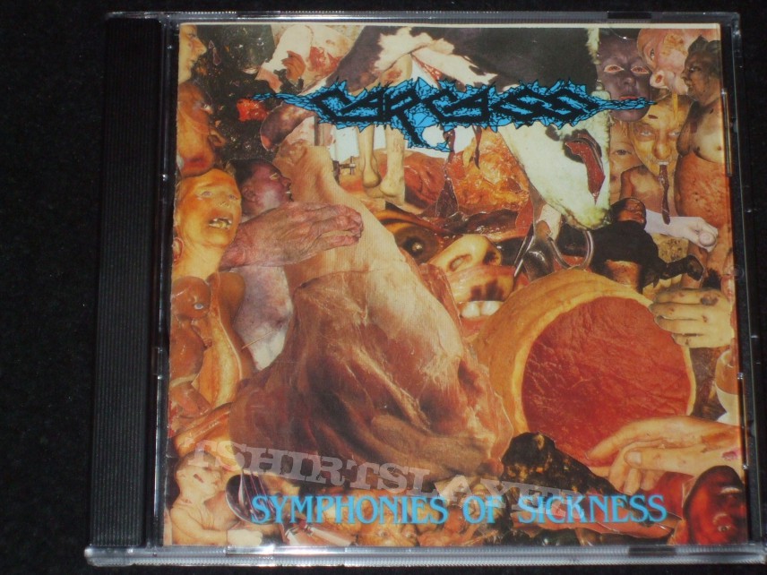 Carcass Symphonies of Sickness 1989 Combat/Earache Records US pressing