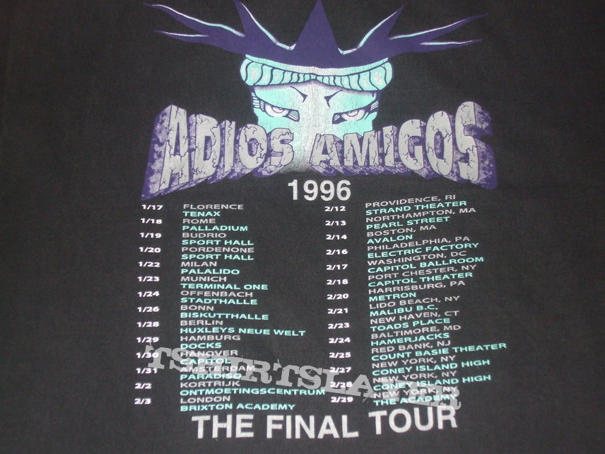 Ramones &quot;Adios Amigos&quot; 1996 last tour band shirt