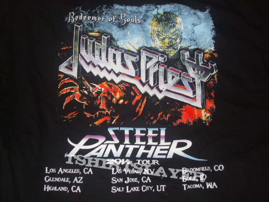 JUDAS PRIEST &quot;Redeemer of Souls&quot; 2014 bootleg US tour shirt