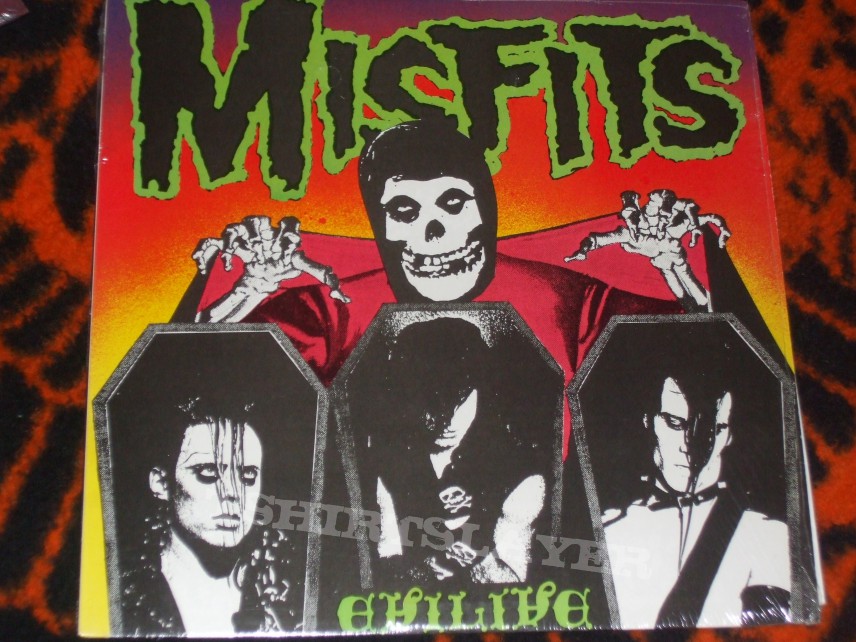 Other Collectable - MISFITS &quot;EVILIVE&quot; 1987 original logo 12 inch pressing/2003 reissue picture disc