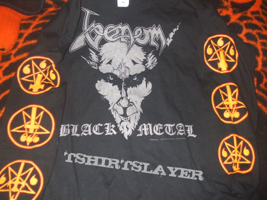 Venom &quot;Black Metal&quot; 1996 ORION version longsleeve bandshirt printed in the United States.