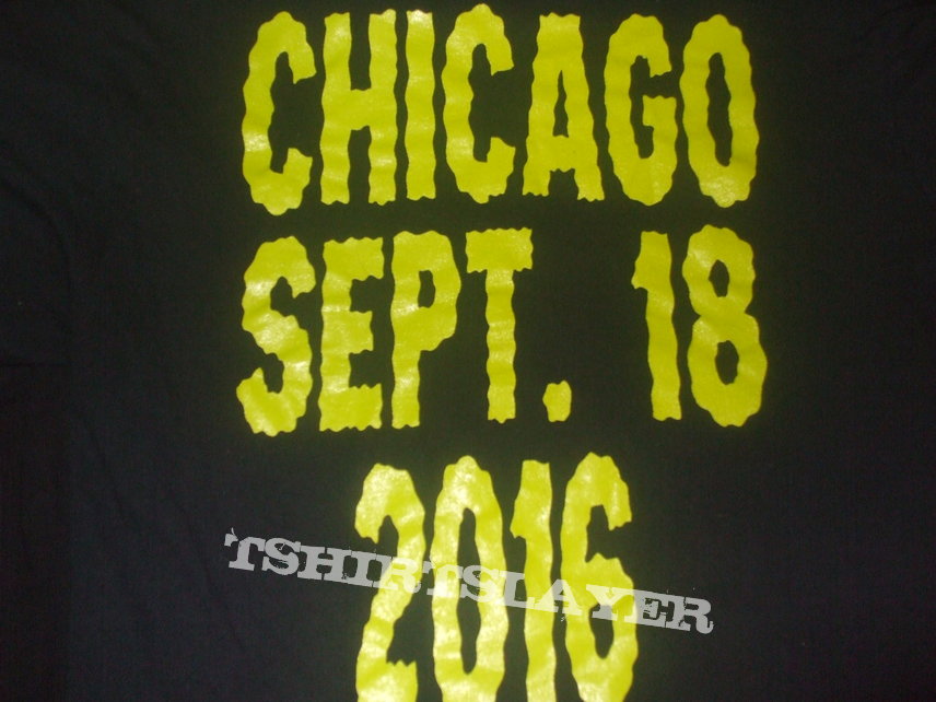 MISFITS &quot;Riotfest 2016/Chicago Sept 18th&quot; Tour shirt A