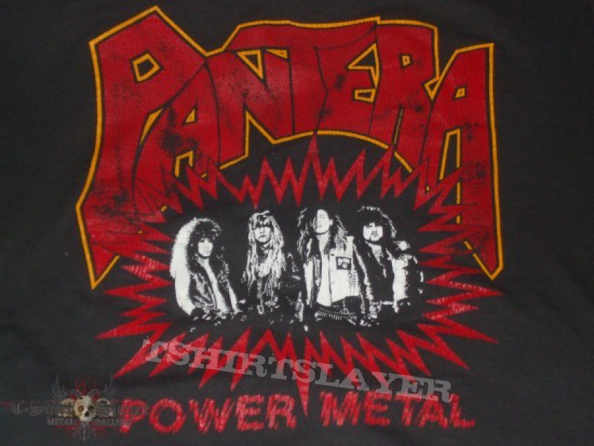 PANTERA "POWER METAL" original 1988 band shirt | TShirtSlayer TShirt and  BattleJacket Gallery
