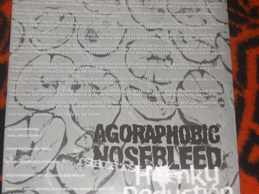 Agoraphobic Nosebleed &quot;Honky Reduction&quot; limited green 100 press w/7inch
