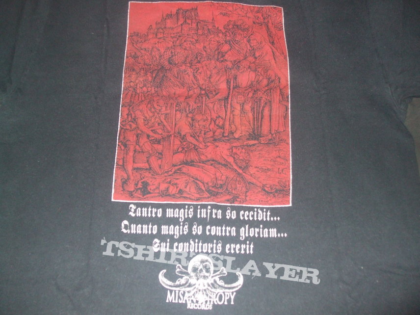 MAYHEM &quot;Live In Bischofswerda&quot; 1998 Misanthropy Records band shirt