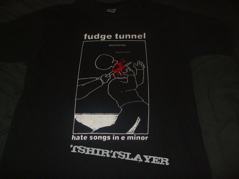 FUDGE TUNNEL &quot;Hate Songs in E Minor&quot; 1991 band shirt